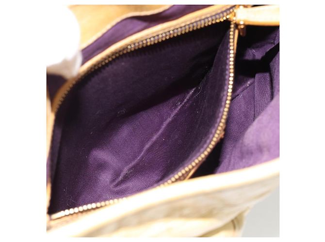 Bolsa Miu Miu Matelasse de couro 2way Yellow Gold Auth 182016V Dourado Amarelo - vista 24