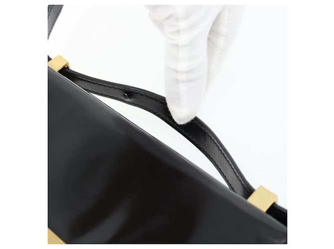 Borsa a tracolla BOTTEGA VENETA in pelle nera e oro Auth ka4471 Nero D'oro - vista 14