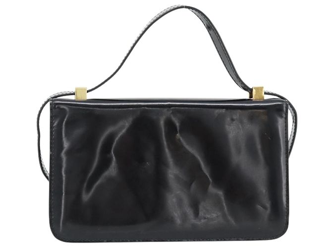 Borsa a tracolla BOTTEGA VENETA in pelle nera e oro Auth ka4471 Nero D'oro - vista 2