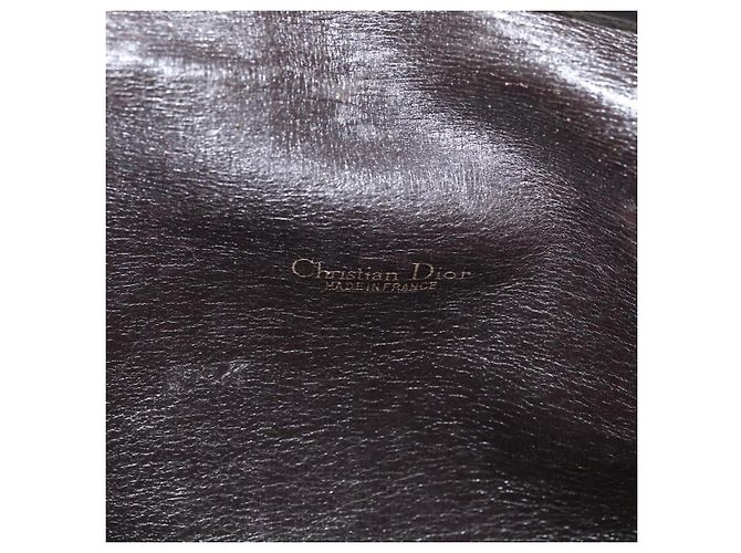 Borsa a Spalla Christian Dior Trotter Canvas Beige Oro Auth 182811 D'oro - vista 19