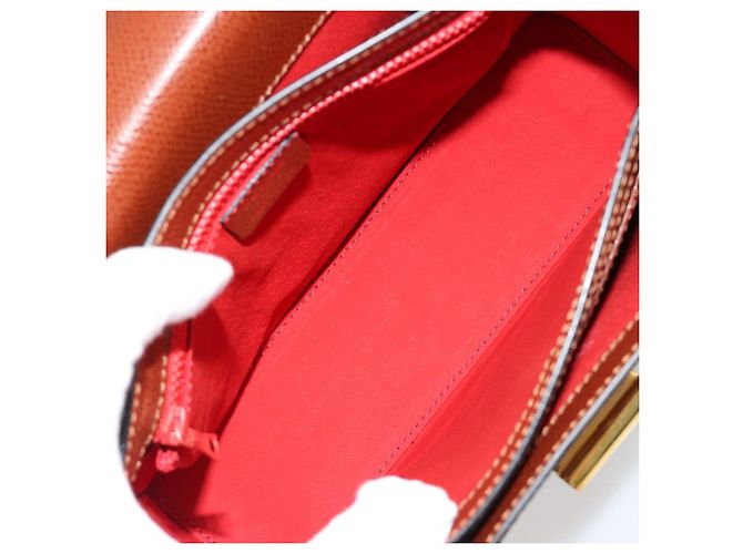 Céline Borsa CELINE in pelle 2way Marrone Oro Auth 181564A D'oro - vista 10
