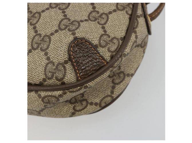 Borsa GUCCI GG Supreme Web Sherry Line PVC Beige Oro 89 02 066 Auth BA12995 D'oro - vista 15