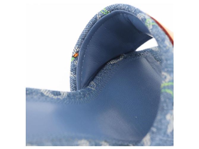 LOUIS VUITTON Monogram Denim LV x TM Lily Mule Blue 1AHLTF LV Auth 167371SAM Blau - Ansicht 16
