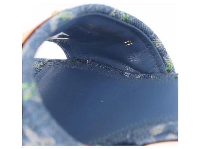LOUIS VUITTON Monogram Denim LV x TM Lily Mule Blue 1AHLTF LV Auth 167371SAM Blau - Ansicht 17