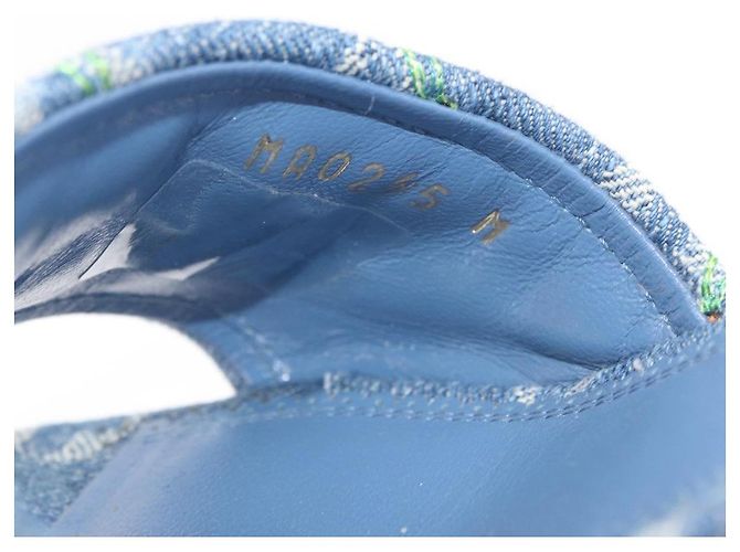 LOUIS VUITTON Monogram Denim LV x TM Lily Mule Blue 1AHLTF LV Auth 167371SAM Blau - Ansicht 19