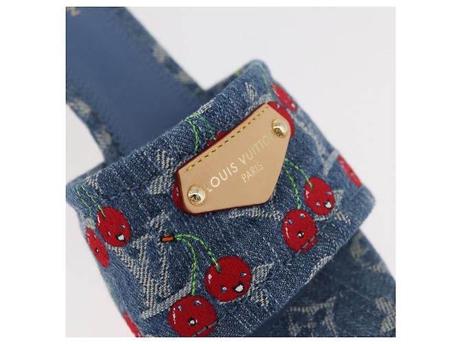 LOUIS VUITTON Monogram Denim LV x TM Lily Mule Blue 1AHLTF LV Auth 167371SAM Blau - Ansicht 32