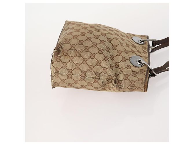 GUCCI GG Canvas Web Sherry Line Tasche Canvas 3 Set Beige Red black Auth 181811 Schwarz Rot - Ansicht 4