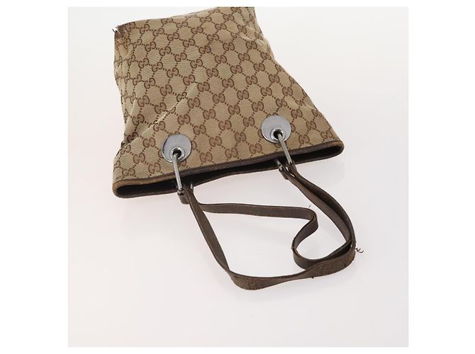 GUCCI GG Canvas Web Sherry Line Tasche Canvas 3 Set Beige Red black Auth 181811 Schwarz Rot - Ansicht 5