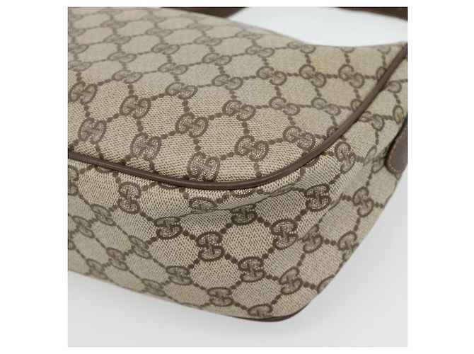 GUCCI GG Supreme Web Sherry Line Tasche PVC Beige Gold 89 02 077 Auth BA13151 Golden - Ansicht 16