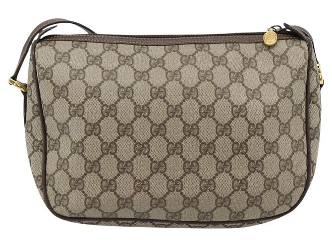 GUCCI GG Supreme Web Sherry Line Tasche PVC Beige Gold 89 02 077 Auth BA13151 Golden - Ansicht 2