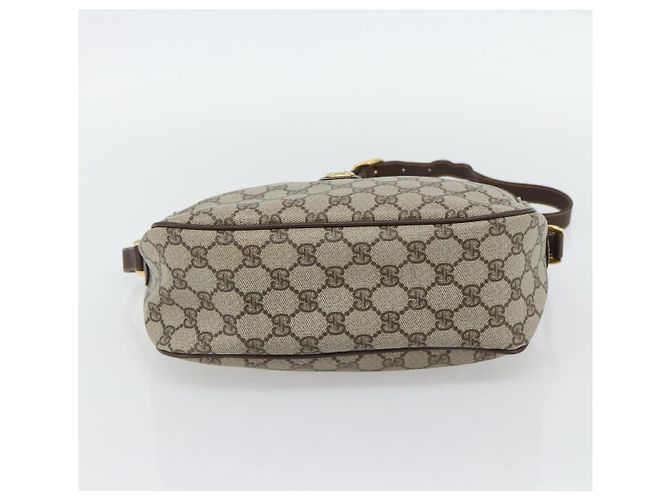GUCCI GG Supreme Web Sherry Line Tasche PVC Beige Gold 89 02 077 Auth BA13151 Golden - Ansicht 5