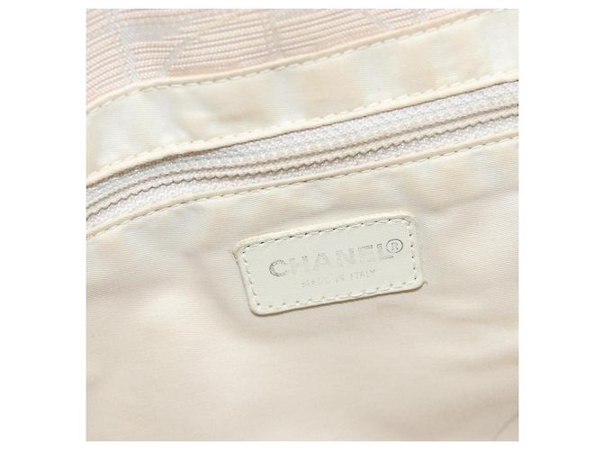 CHANEL Nuova Borsa Tote Travel in Nylon Beige Oro CC Auth 180904 D'oro - vista 18