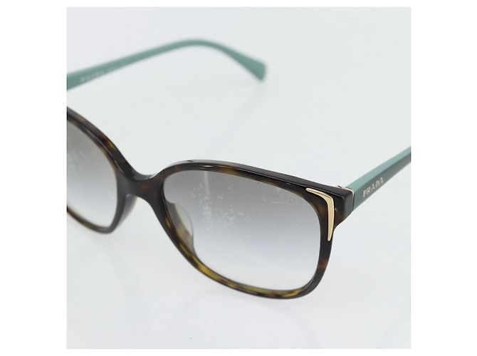 Gafas de sol PRADA de plástico Verde Auth BA13216 - vista 8