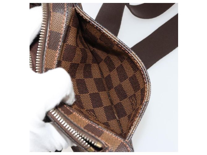 LOUIS VUITTON Bolsa de Ombro Damier Ebene Geronimos N51994 LV Auth 171270 - vista 21