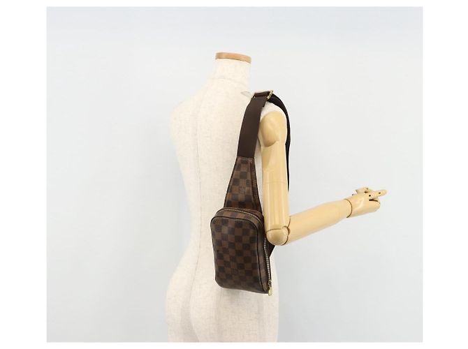 LOUIS VUITTON Bolsa de Ombro Damier Ebene Geronimos N51994 LV Auth 171270 - vista 23
