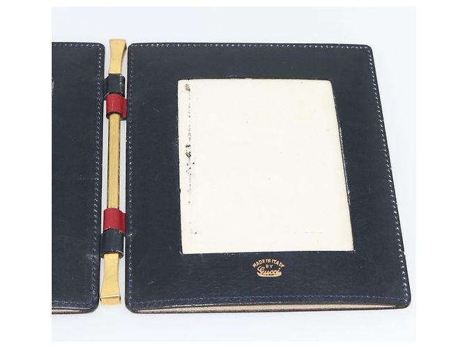 GUCCI GG Supreme Picture Frames PVC Navy Auth 181781 Navy blue - view 12