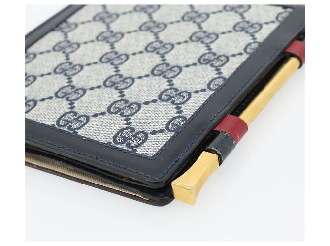 GUCCI GG Supreme Picture Frames PVC Navy Auth 181781 Navy blue - view 14