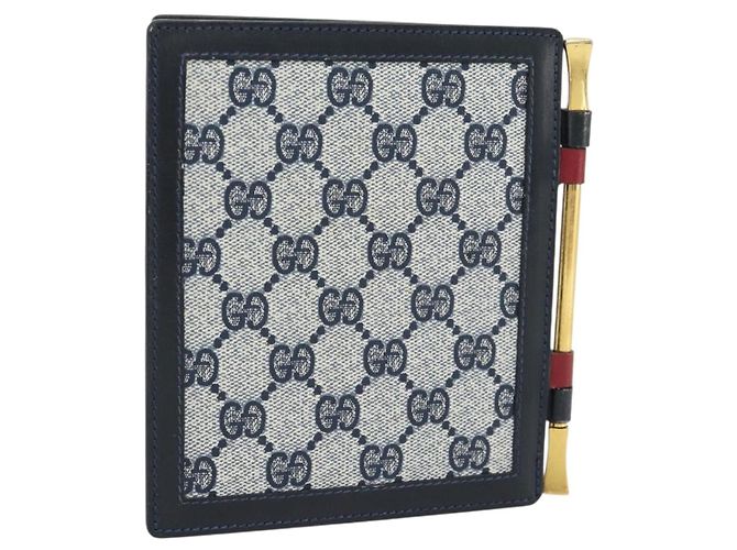 GUCCI GG Supreme Picture Frames PVC Navy Auth 181781 Navy blue - view 2