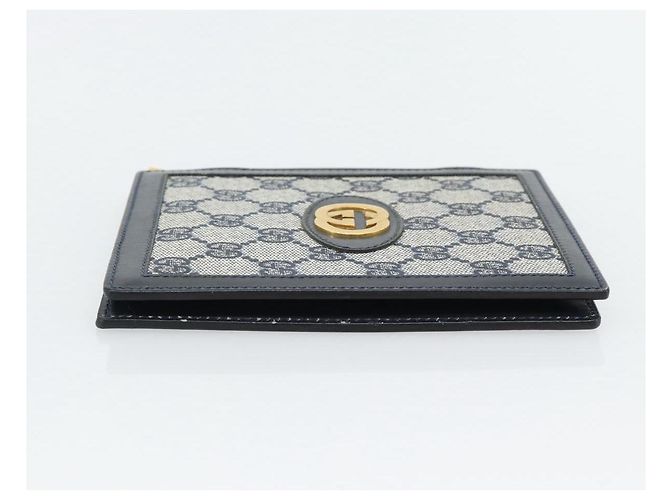GUCCI GG Supreme Picture Frames PVC Navy Auth 181781 Navy blue - view 3