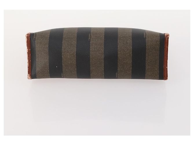 Pequin FENDI Gucci PRADA Borsa in Tela Pecan Canvas Nylon 5 Set Marrone Nero Verde Auth ti3938 - vista 11