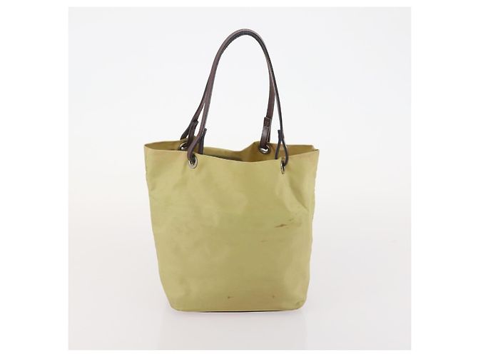 Pequin FENDI Gucci PRADA Borsa in Tela Pecan Canvas Nylon 5 Set Marrone Nero Verde Auth ti3938 - vista 14