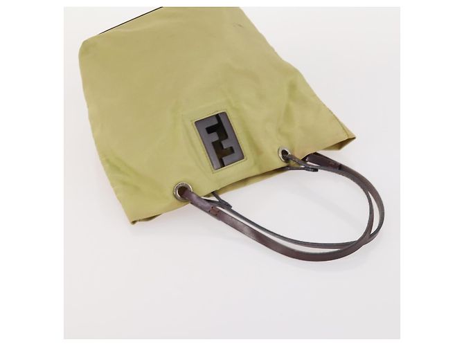 Pequin FENDI Gucci PRADA Borsa in Tela Pecan Canvas Nylon 5 Set Marrone Nero Verde Auth ti3938 - vista 15