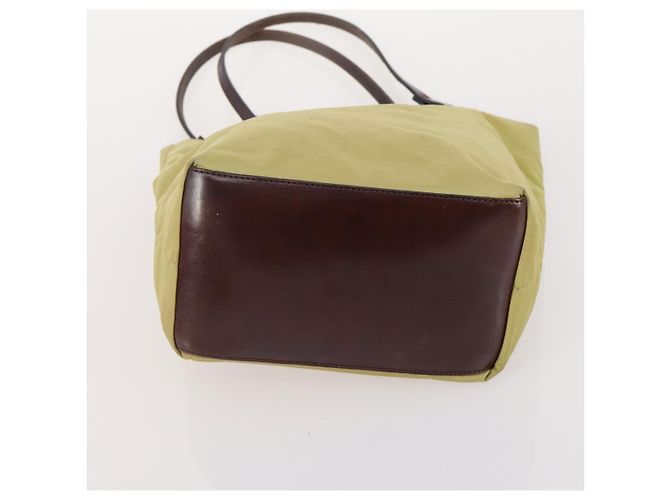 Pequin FENDI Gucci PRADA Borsa in Tela Pecan Canvas Nylon 5 Set Marrone Nero Verde Auth ti3938 - vista 16