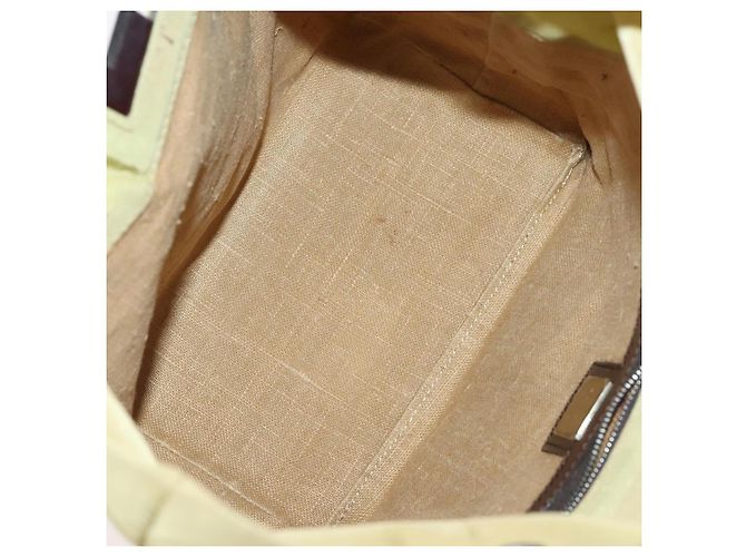 Pequin FENDI Gucci PRADA Borsa in Tela Pecan Canvas Nylon 5 Set Marrone Nero Verde Auth ti3938 - vista 17