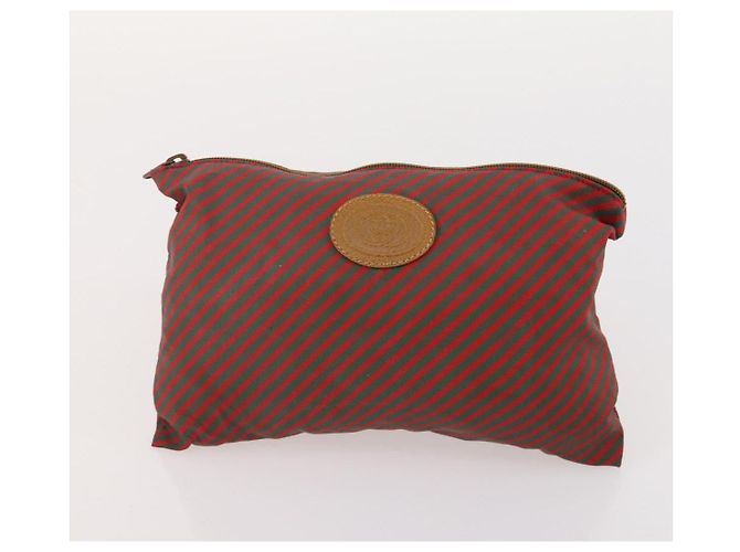 Pequin FENDI Gucci PRADA Borsa in Tela Pecan Canvas Nylon 5 Set Marrone Nero Verde Auth ti3938 - vista 18