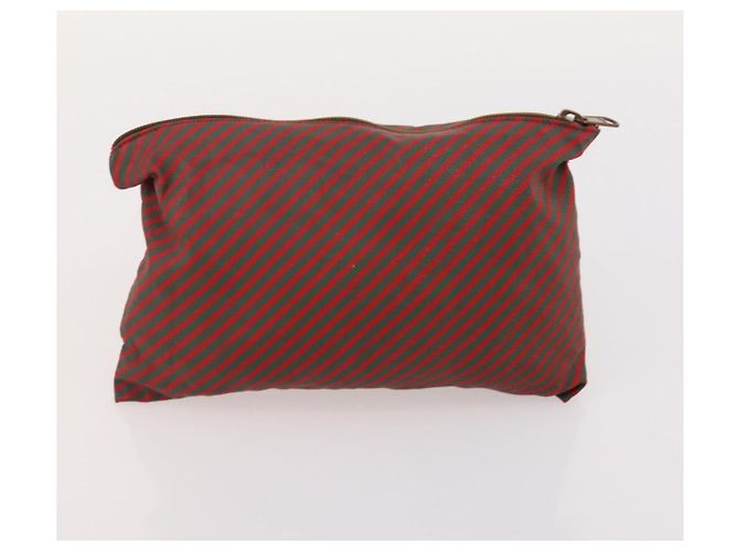 Pequin FENDI Gucci PRADA Borsa in Tela Pecan Canvas Nylon 5 Set Marrone Nero Verde Auth ti3938 - vista 19