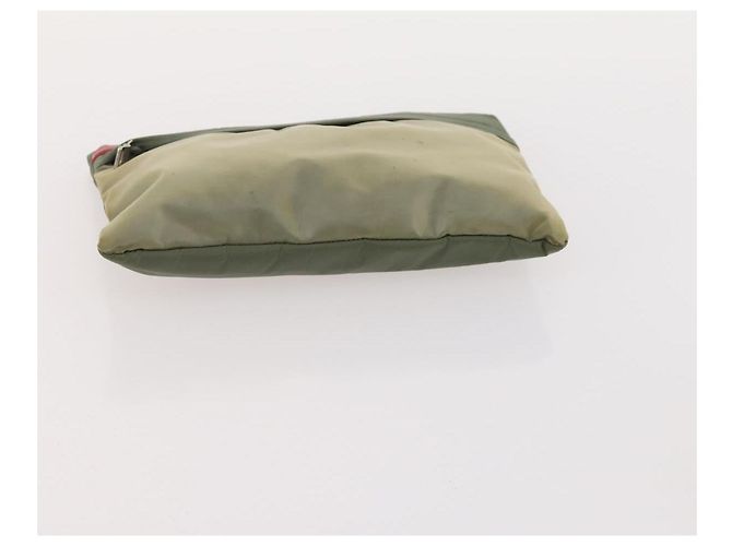 Pequin FENDI Gucci PRADA Borsa in Tela Pecan Canvas Nylon 5 Set Marrone Nero Verde Auth ti3938 - vista 26