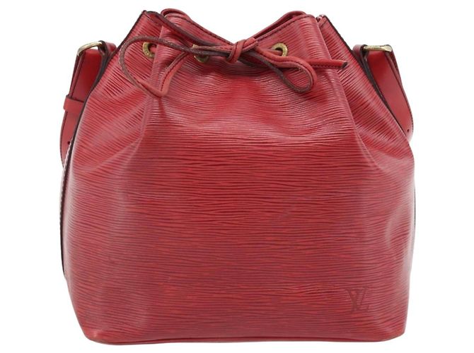 LOUIS VUITTON Epi Petit Noe Schultertasche Rot M44107 LV Auth 182826 - Ansicht 13