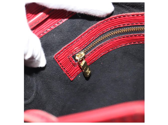 LOUIS VUITTON Epi Petit Noe Schultertasche Rot M44107 LV Auth 182826 - Ansicht 19