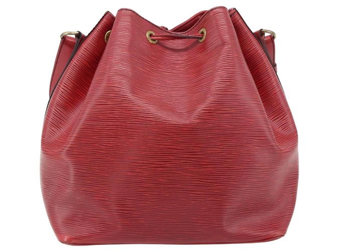 LOUIS VUITTON Epi Petit Noe Schultertasche Rot M44107 LV Auth 182826 - Ansicht 2