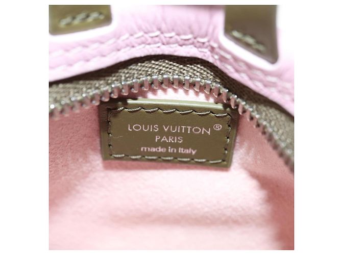 LOUIS VUITTON LV Mini Shopper Bag Charm in Pelle Rosa M03136 LV Auth 181449SM - vista 21