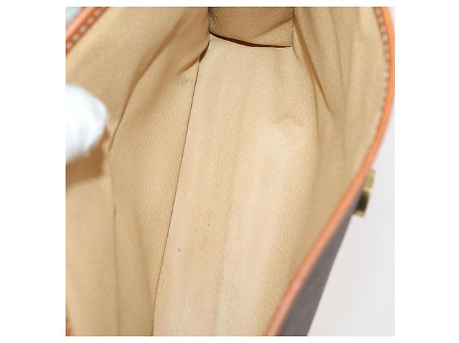 Céline Clutch CELINE in tela Macadam PVC e pelle 5 Set Marrone Beige Auth 180889 - vista 11