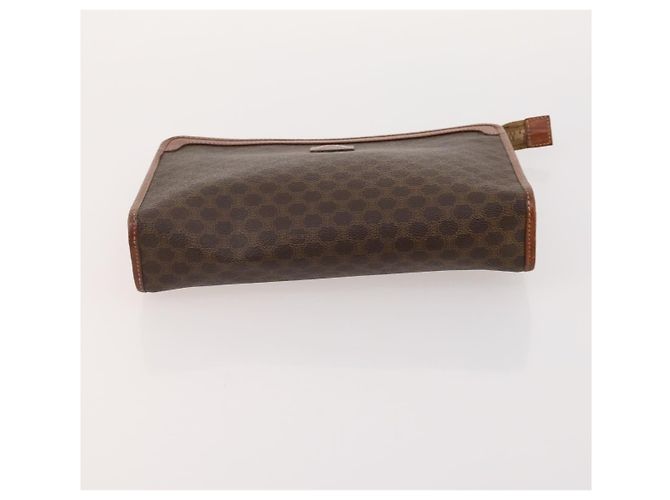 Céline Clutch CELINE in tela Macadam PVC e pelle 5 Set Marrone Beige Auth 180889 - vista 15