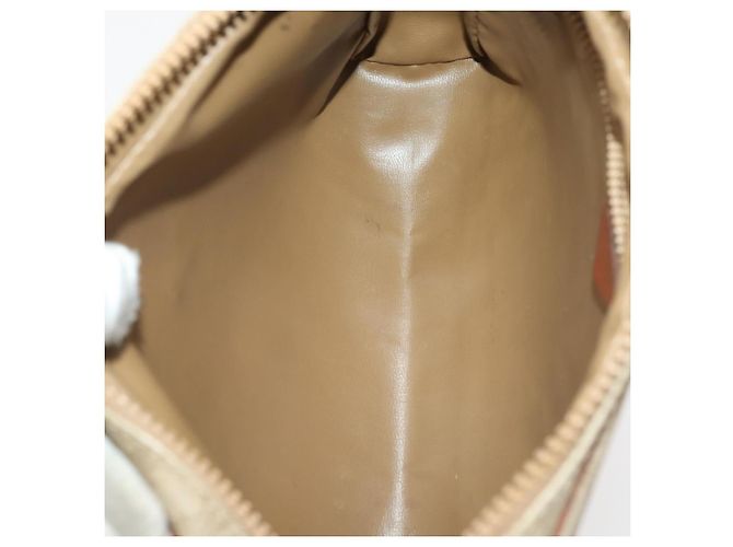 Céline Clutch CELINE in tela Macadam PVC e pelle 5 Set Marrone Beige Auth 180889 - vista 19