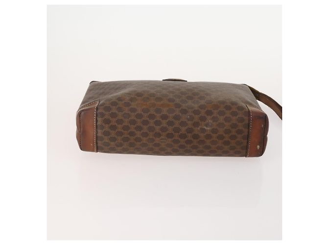 Céline Clutch CELINE in tela Macadam PVC e pelle 5 Set Marrone Beige Auth 180889 - vista 5