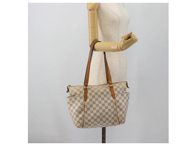 LOUIS VUITTON Borsa Tote Damier Azur Totally PM N41280 LV Auth BA13113 - vista 22