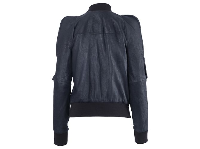 Jaqueta Rick Owens Porterville Metro Flight Preto - vista 3