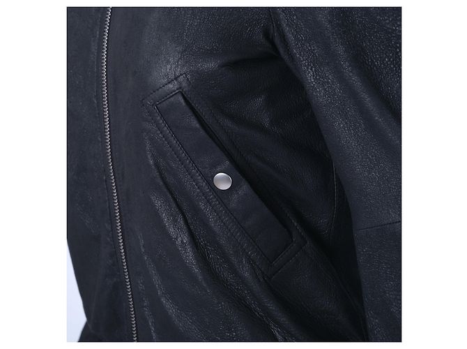 Jaqueta Rick Owens Porterville Metro Flight Preto - vista 8