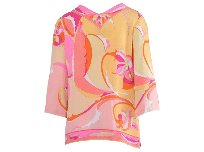 Túnica de seda estampada Emilio Pucci Multicolor - vista 3