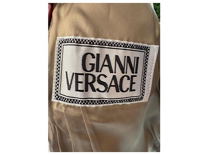 Gianni Versace Silver Metallic Leather Gilet Silvery - view 4