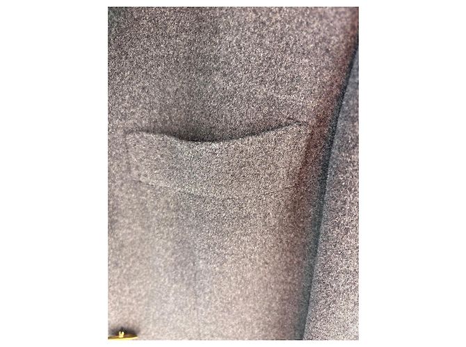 Gianni Versace Double-Breasted Grey Wool Coat - view 14