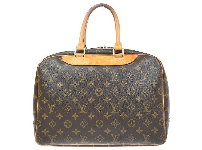 Louis Vuitton Deauville Monogram Canvas 34 Marrone - vista 2