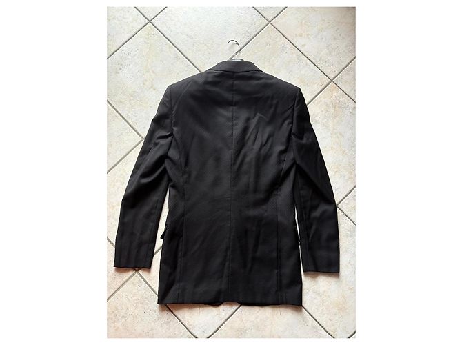 Giacca Gianni Versace Couture Nera in Lana Nero - vista 2