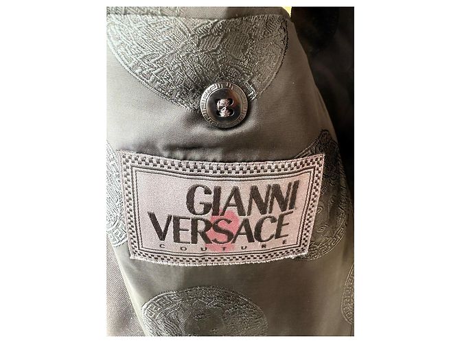 Giacca Gianni Versace Couture Nera in Lana Nero - vista 4