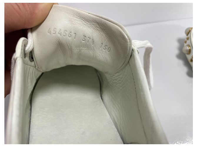 Gucci Ace Sneakers in pelle con perle e borchie Bianco - vista 10
