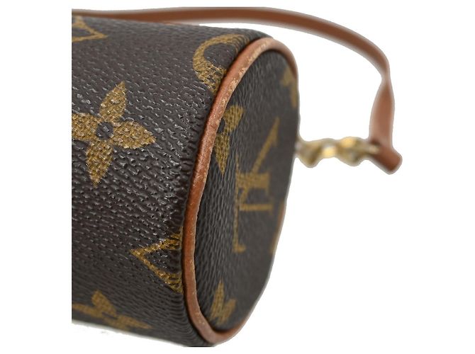 Louis Vuitton Papillon Pochette Monogram Canvas Mini Marrone - vista 5